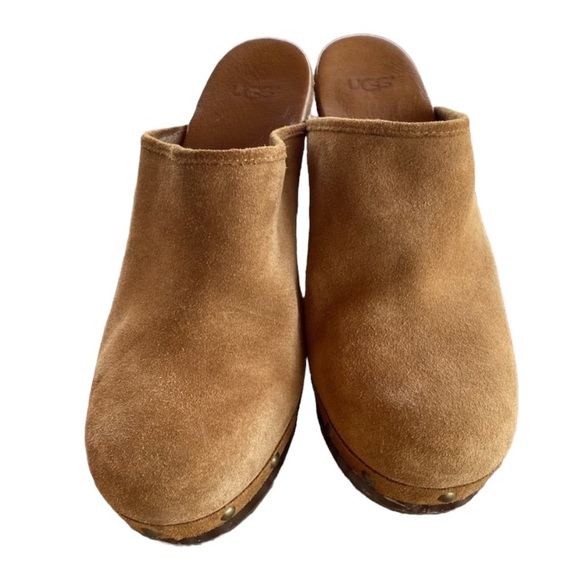 UGG Shoes - Ugg clogs, slip on brown, size 8